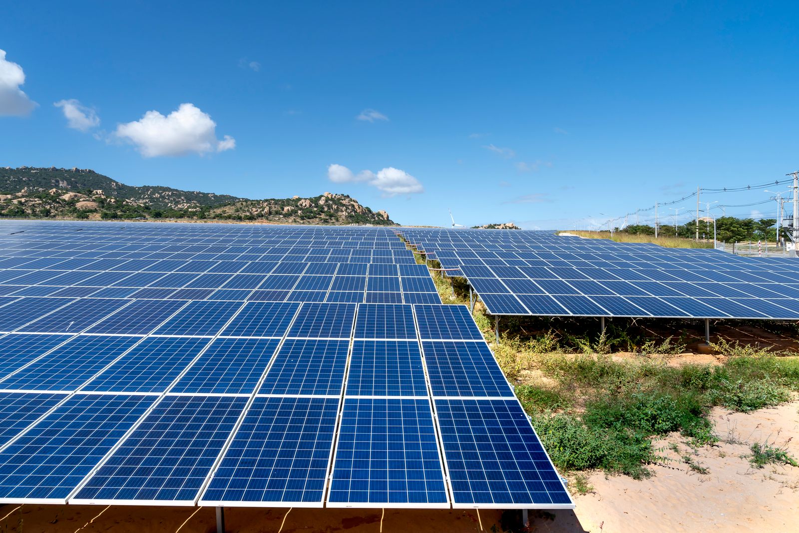 Utility-scale solar power infrastructure