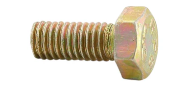 Yellow Plating Hexangle Bolt & Nut