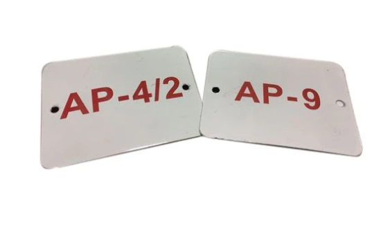 Stainless Steel & Aluminium Electrical Pole Number Plate, For Tower