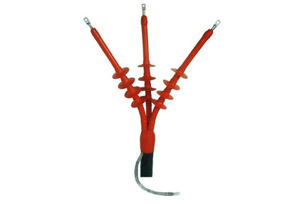 Outdoor 33kV End Termination Kit - 3C X 300 Sq.mm- Model- EPKT-C - Built in Tin Plated Copper Earthing Braid & Al. Lugs 