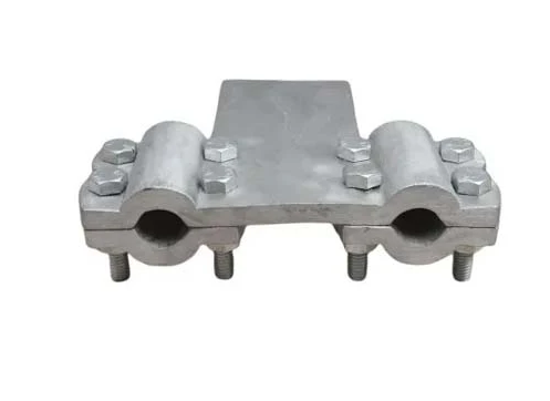 Pad/Flat Terminal Clamp/Connector Type-1 (Flat 100X100X20 W/O Holes to ACSR Dog) Single-Twin