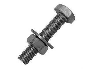 Hex Nut, Bolt and Spring Washer ,M8X40mm (1Nut, 1Bolt,1Spring Washer) SS316