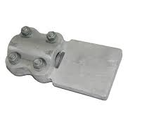 Pad/Flat Terminal Clamp/Connector (Flat 80X80X12 W/O Holes to ACSR Conductor) Single-Single