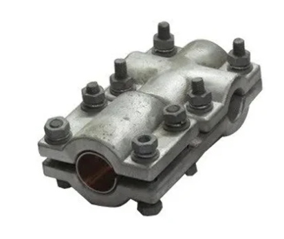CT Stud Clamp/Connector Type-2 (CT Stud Ø30mm to ACSR Conductor) Single-Single with AL-Cu Bi-metallic Strip