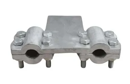 Pad/Flat Terminal Clamp/Connector Type-2 (Flat_100X100X20 W/O Holes to ACSR Dog) Single-Twin