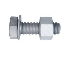 Hot Dip Galvanized Nut, Bolt and Spring Washer,M14x75mm (1Nut, 1Bolt,1Spring Washer) 