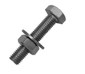 Hex Nut, Bolt and Spring Washer ,M10X40mm (1Nut, 1Bolt,1Spring Washer) SS316