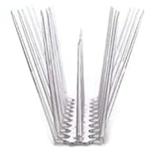 Bird Guard Polycorbonate,Length : 12 inch , Base Width : 40mm, Height of the Spike : 115mm, Covers Width: 140mm 