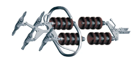 220 KV Double Suspension Hardware Quadruple Moose