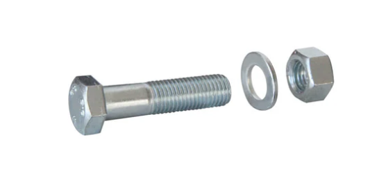 Thread Bolt Fast M8x40 HDG Grade 8.8,1Bolt,1Nut,2Pack Washer,1Spring Washer