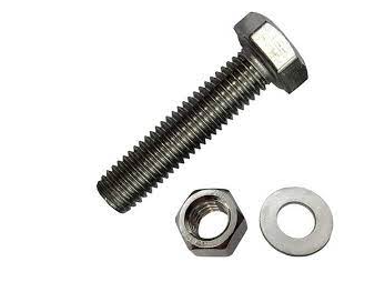 Thread Bolt Fast M10x55 HDG 8.8 Grade,1Bolt, 1Nut, 2Pack Washer,1Spring Washer